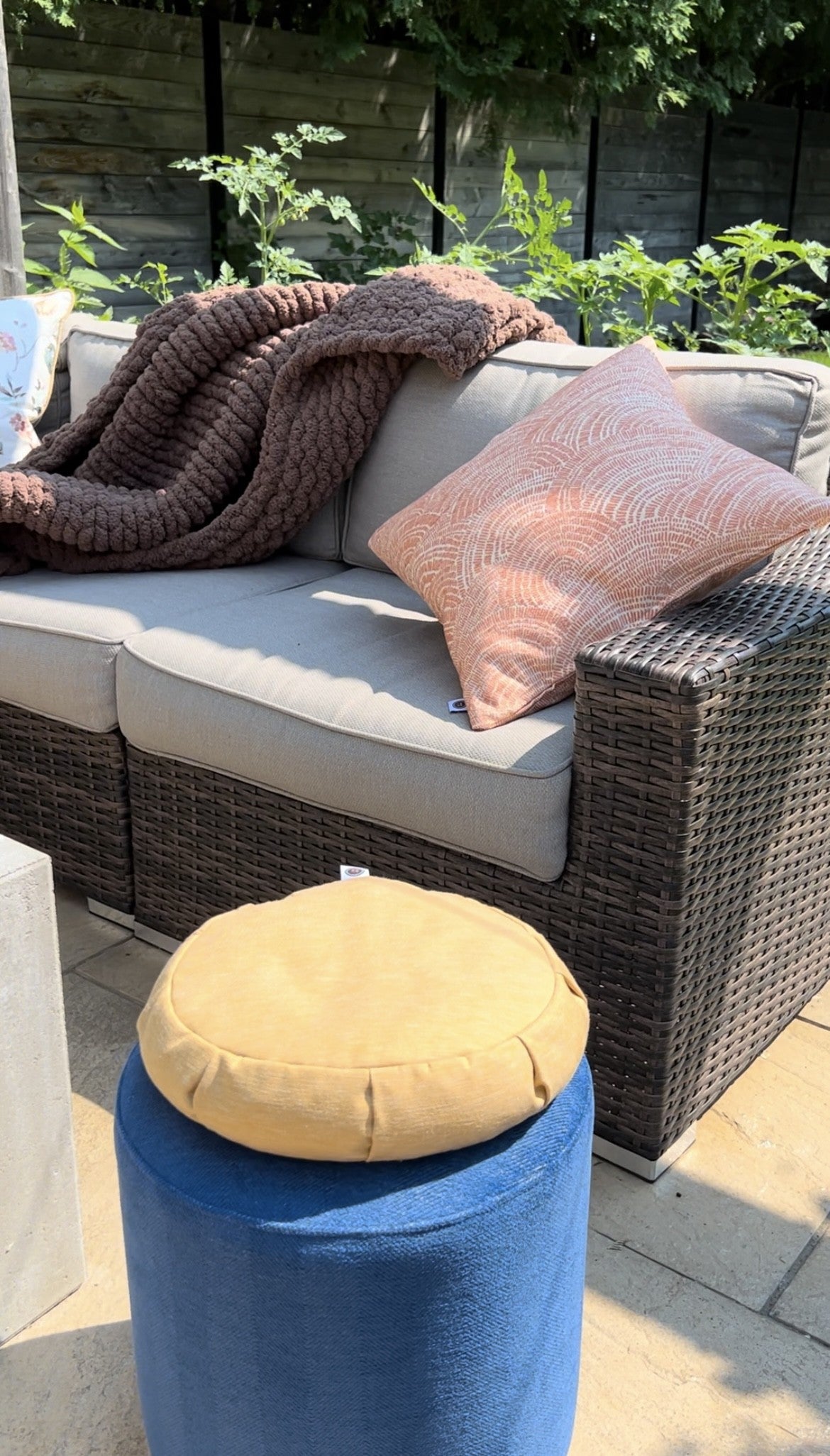 Coussin rayon de soleil rond - décoration